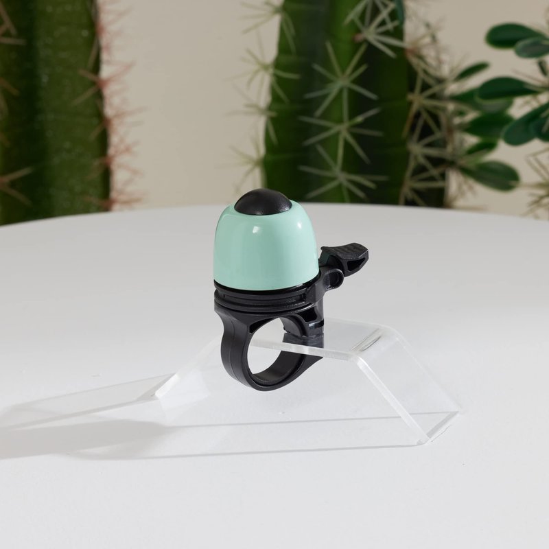 N+1 Macaron Brass Bike Bell - Classic Bicycle Bell with Double Sound Ringer for Kid Bikes, Road Bikes, Mountain Bikes (Spring Green)