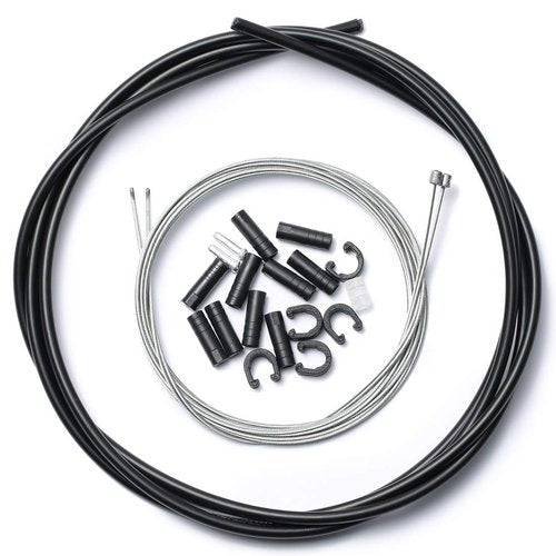 Corki Cycles Universal Bicycle Shifter Cable Housing Set for Bike Derailleus - Black