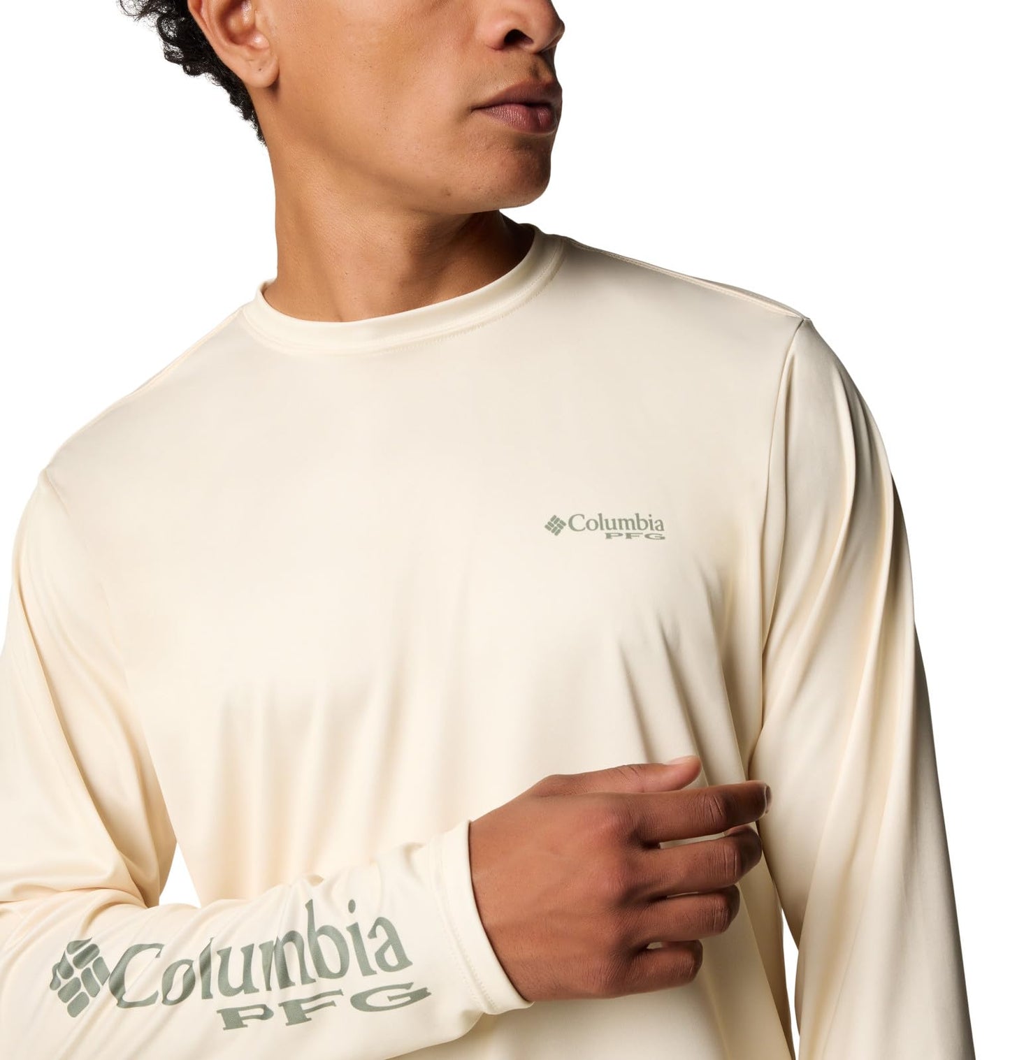 Columbia Men's Terminal Tackle PFG Fish Shine Long Sleeve, Lemon Wash/PFG Redfish Shine, X-Large