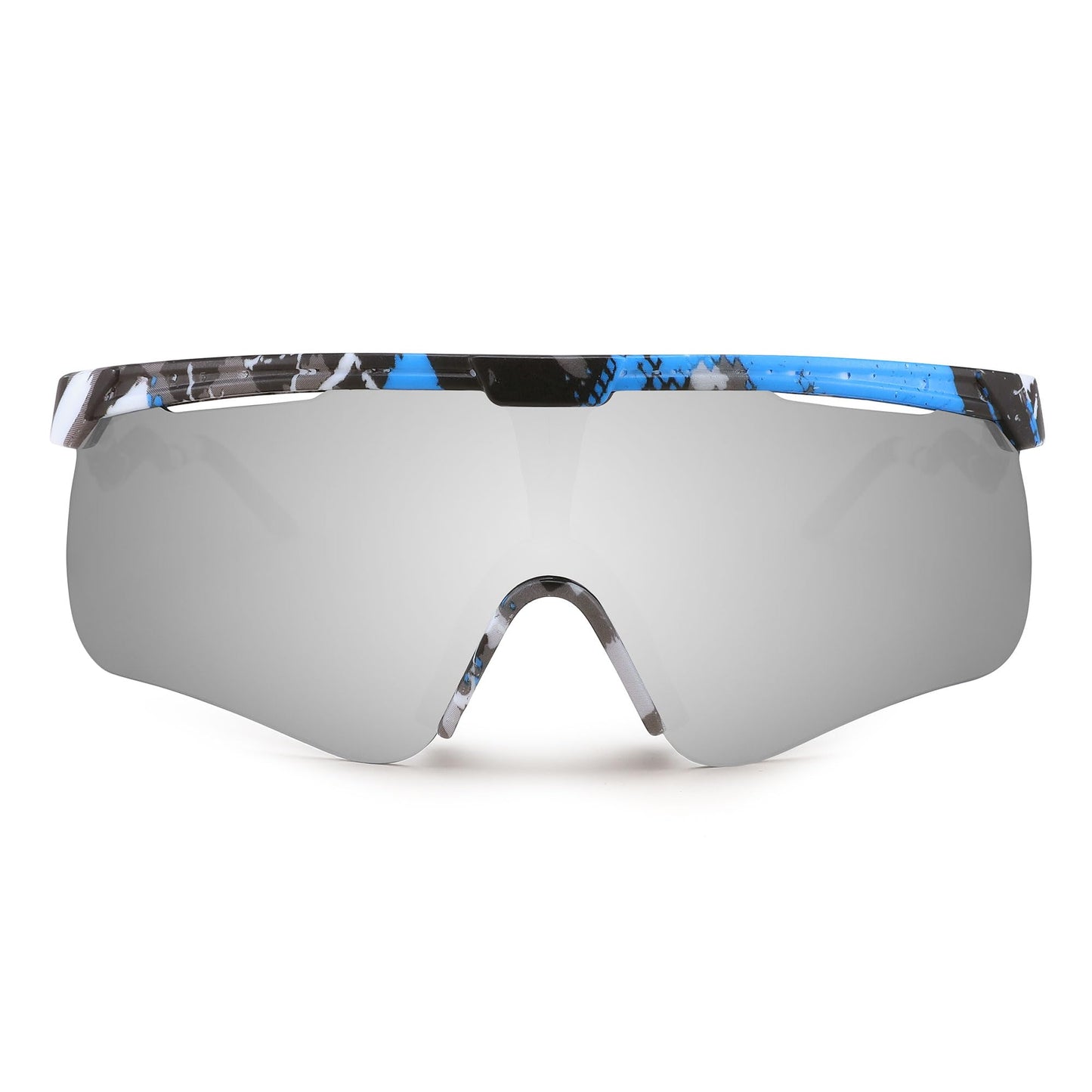FEISEDY Sunglasses for Men and Women, Polarized Large Retro Rimless Glasses TR90 Frame for Baseball, Cycling, Sports B4073