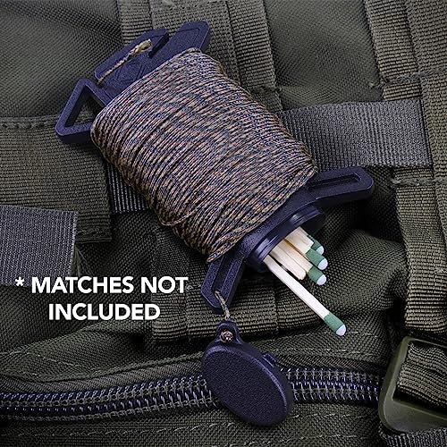 Atwood Rope Ready Rope Micro Cord Dispenser Black 125ft 100lb Survival Tool