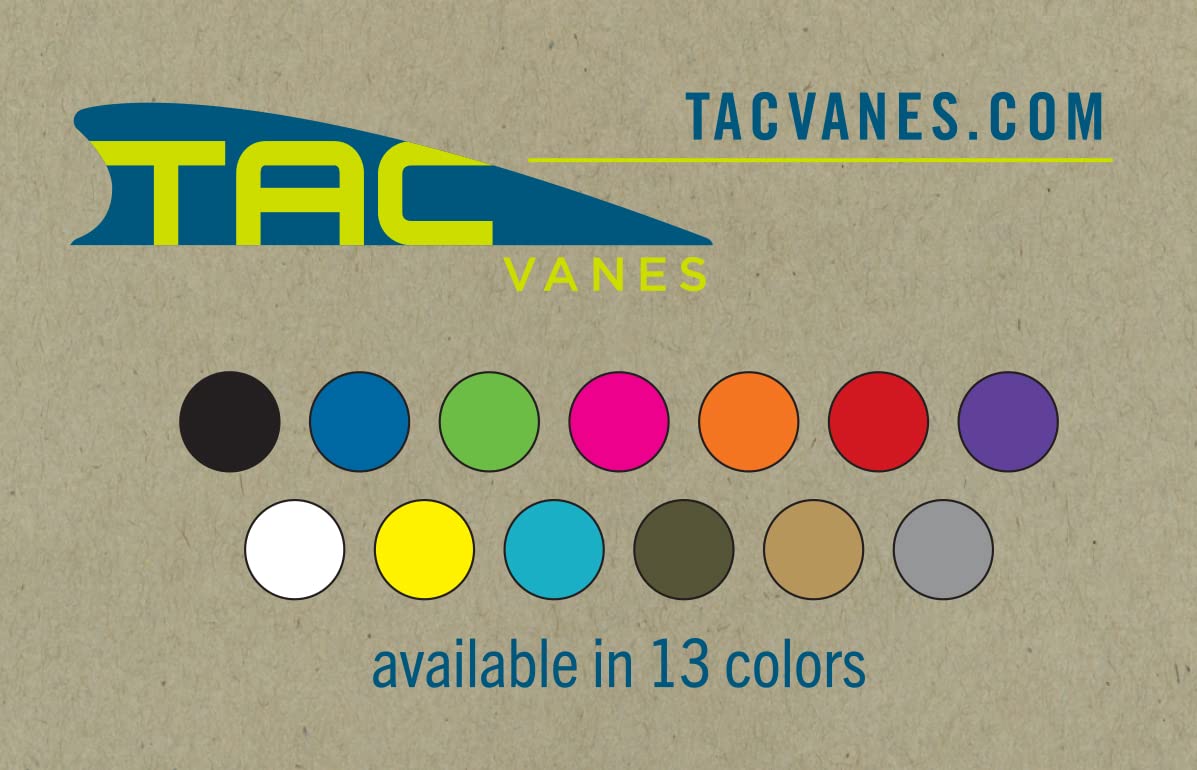 TAC Vanes 2.25" Driver Arrow Vanes | Archery Fletching for Compound & Crossbow | Durable, Lightweight, High Accuracy, Red 100 Pack
