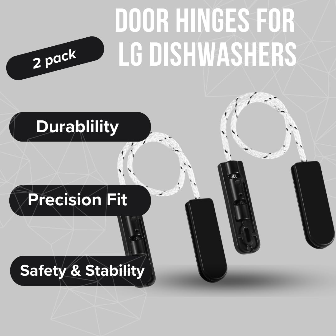 Dishwasher Door Hinge Cable for LG Dishwasher-4933DD3001B,4933DD3001A,2 Pack for LG LDF6920ST LDF7774ST LDF7551ST PS3524406 Fits most Dishwashers