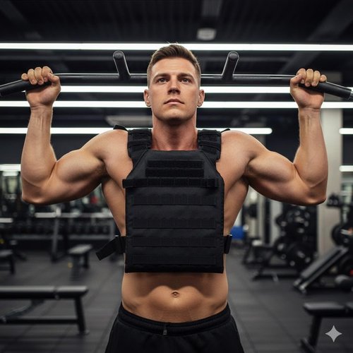 Greencity Weight Vest Adjustable Strength and Endurance Training, Tactical Vest Quick Release with Molle System, Fitness Workouts, Running
