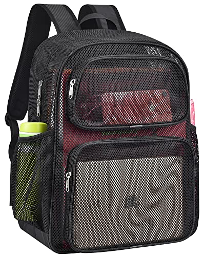Heavy Duty Large Capacity Mesh Backpack with Padded Straps