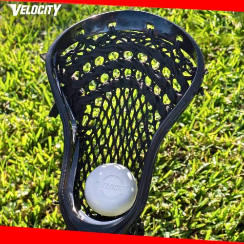 Velocity Lacrosse Balls - 18 Practice White Balls for Training, NFHS & College Approved