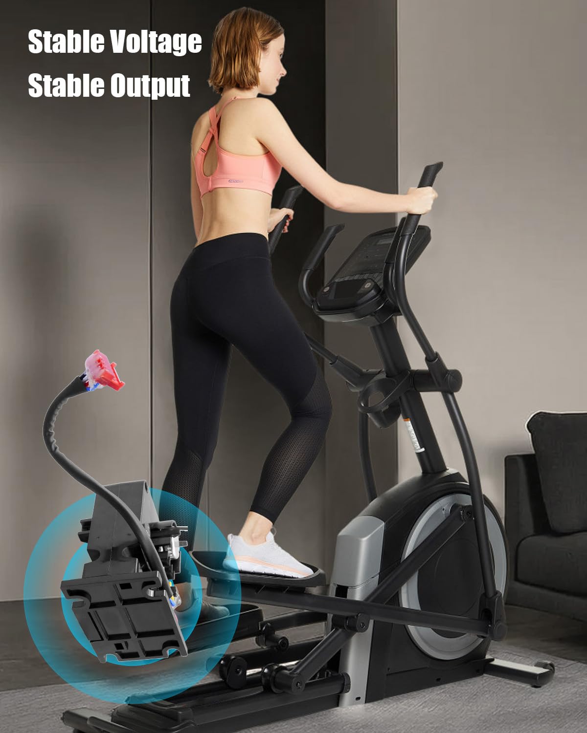 Vaticas Resistance Tension Motor 6V Fit for NordicTrack 9600 Basic Stride Trainer 320 330 Cross Trainer 480 510 Replace 193223 175656 182556 182851 NEL07940, 2.76" x 2.96" x 2.76"