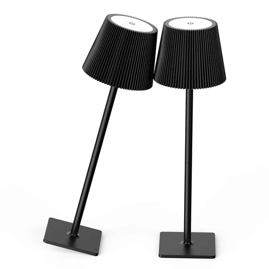 Kadrama Cordless Portable LED Table Lamp with Stepless Dimming, IPX4 Waterproof, 5000mAh Rechargeable Battery, Type-C Charging, 3W 4014 LED Light for Home/Outdoor