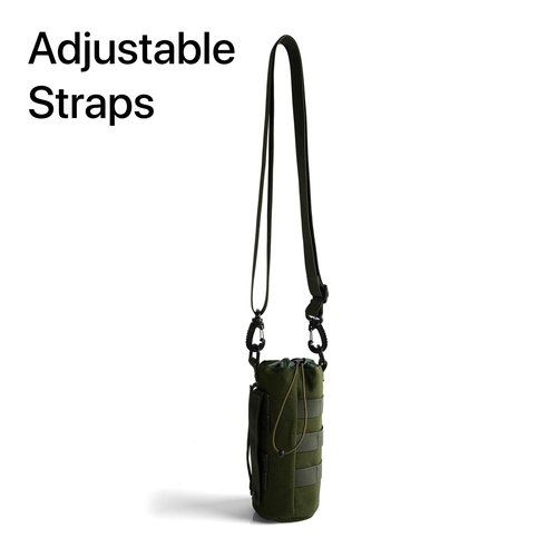 WESTEND Water Bottle Crossbody Bag with Adjustable Strap -Bottle Holder Carrier for Men and Women