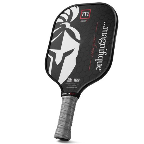 Mint Sport Magnifique Pickleball Paddle – 12K Carbon Fiber Pickleball Paddle with 10mm Polypropylene Core, Textured Spin Surface, PVC Edge Guard, USAPA Approved for Advanced Players