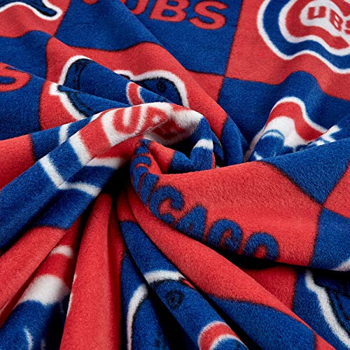 Chicago Cubs Fleece Fabric by the Yard - 60" Wide, Anti-Pill