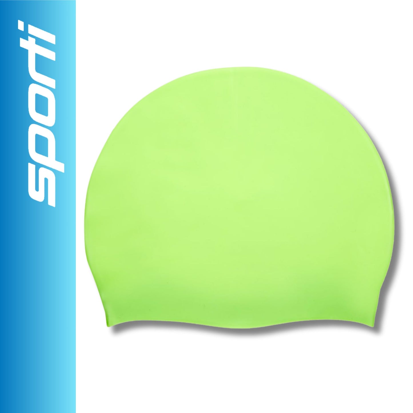 Sporti Silicone Swim Cap - Green