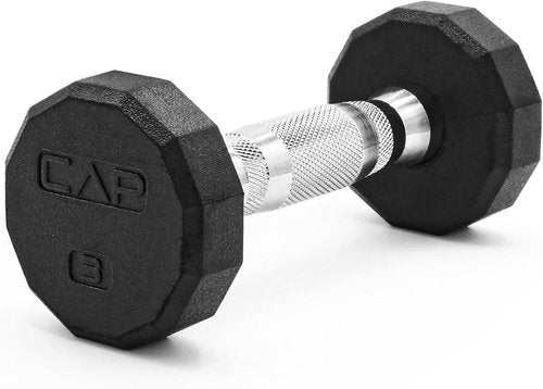 CAP Barbell Coated Hex Dumbbell - Versatile Weight Options from 10 to 120 lbs | Durable Design