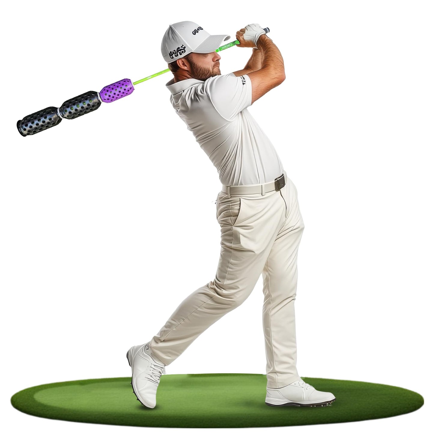 Aero Stiff Shaft Golf Training Aid and Warm Up Equipment, Speed Stick for Golf, Golf Swing Trainer, Improves Swing Speed & Accuracy, Gain Up to 30 Yards On Your Drive, Great Golf Gift