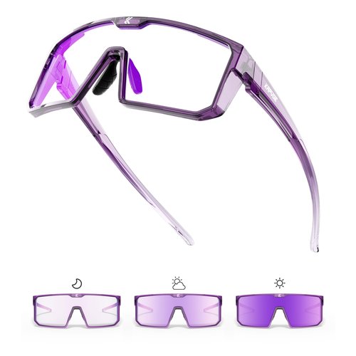 KAPVOE Photochromic Cycling Glasses Men Women Clear Mountain Bike Sunglasses MTB Bicycle Riding Sports Triathlon Running K232