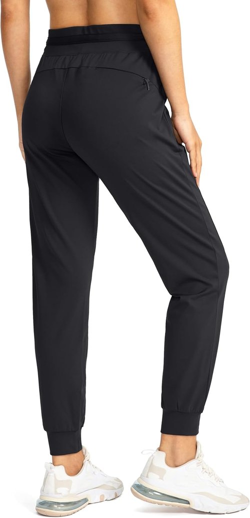 G Gradual Women's Joggers - High Waisted Athletic Sweatpants with Zipper Pockets | Tapered Fit for Workouts