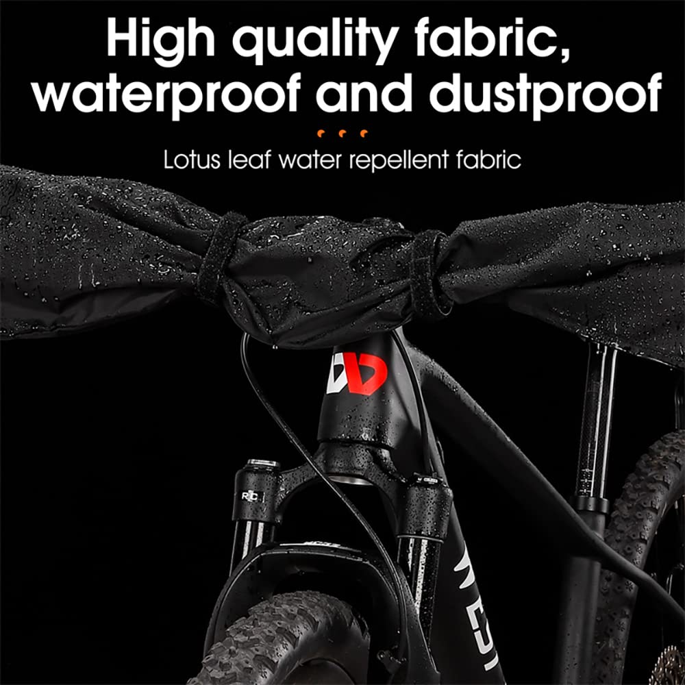 Bike Handlebar Protector Cover,Universal E-Bike Dustproof Waterproof Durable Transport Protection Case Fits Bicycle Straight Handle Bar 32*6.7in
