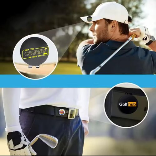 Golf Ball Marker Set 3-Pack with Magnetic Clip | Bogey King, Golfhub, May The Course Be with You | Great Golf Gift
