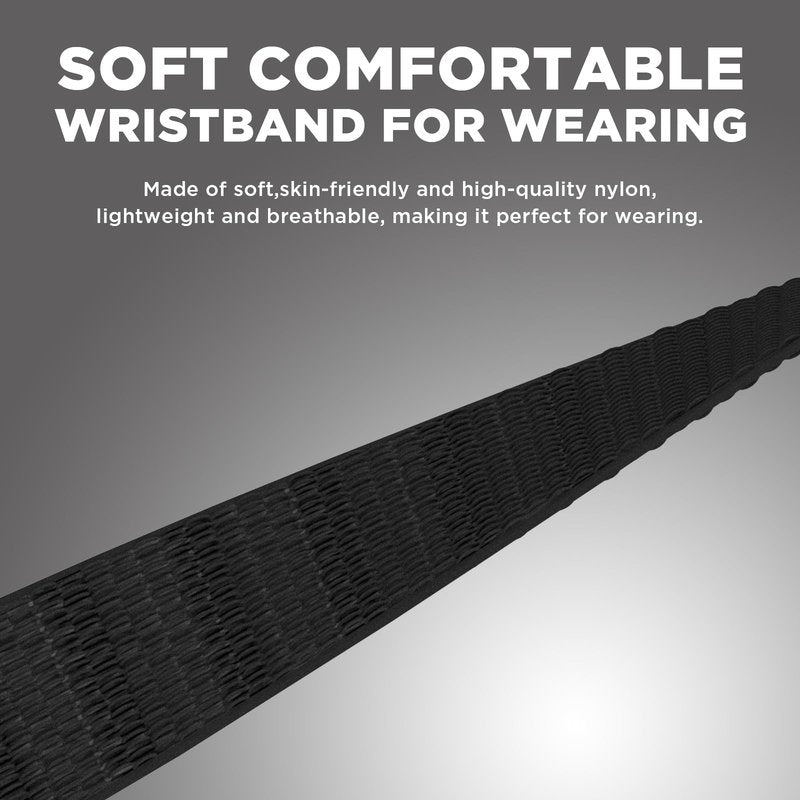 Wacanc ﻿Quick Release Nylon Wristband Compatible with Plaud NotePin Voice Recorder,PC Case with Soft Adjustable Wearable Strap for Plaud NotePin S (2025),Replacement Nylon Strap Accessories (Black)