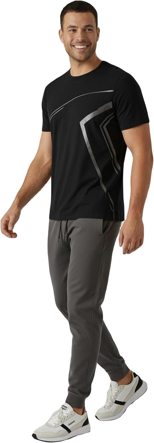 RPOVIG Men's Athletic T-Shirts - 5 Pack Moisture-Wicking Gym Tops | Comfortable Fit for Running
