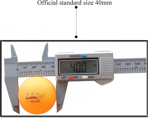 MAPOL 40+ Premium Ping Pong Balls - 3-Star Quality for Advanced Table Tennis Practice | 60 Count