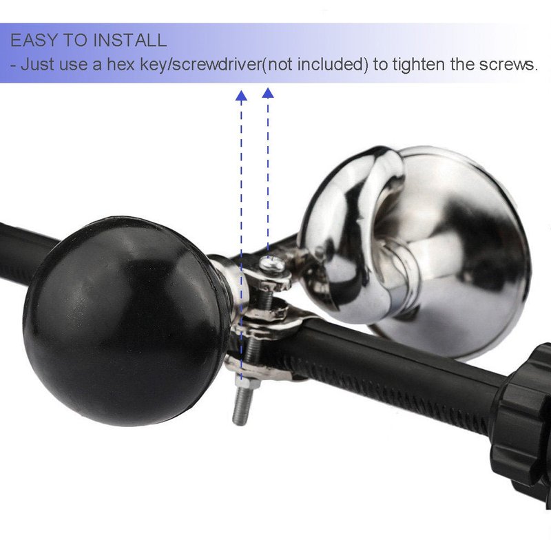 Coolrunner Classic Clown Bugle Horn Metal Bike Horn Bicycle Bell for Vehicles Golf Cart