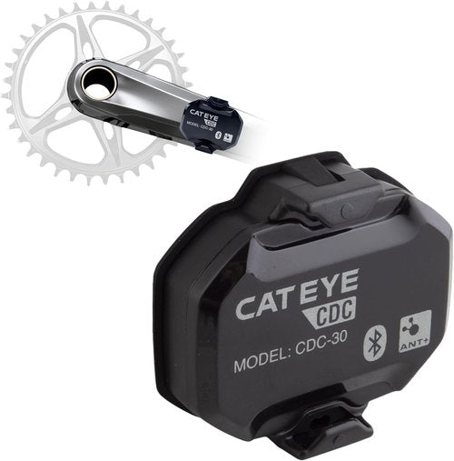 CATEYE Magnetless Speed/Cadence Sensor - Waterproof Wireless Bluetooth ANT+ RPM Sensor for Bikes | Compatible with Rouvy, Zwift, Peloton, Wahoo