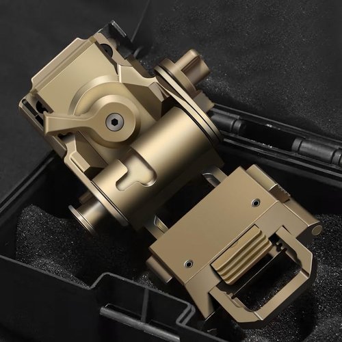 HWZ Tactical Hunting L4G24 NVG Mount Aluminum Frame Helmet Accessories Mount Arm for PVS-15/18 (Sand)