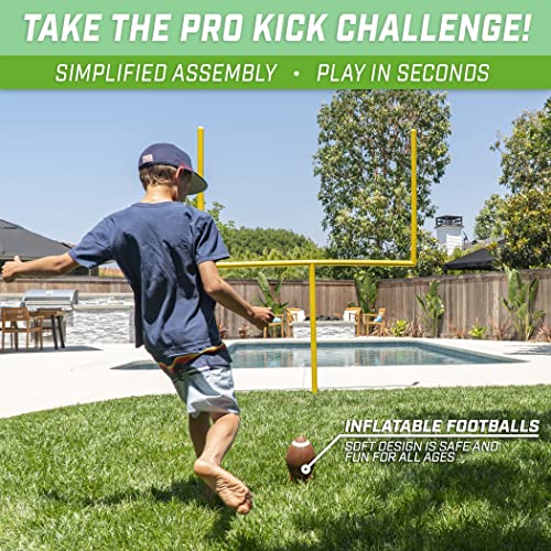 Football Field Goal Post - 8 ft Pro Kick Challenge Set