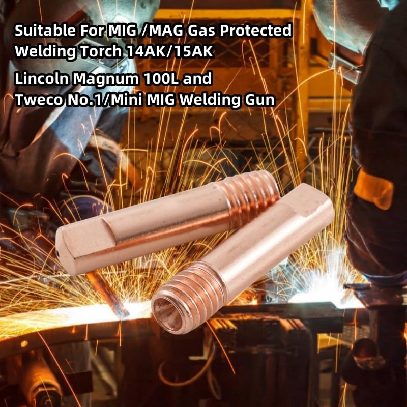 Welding Knight MIG Welding Contact Tips 15AK MIG/MAG Welding Torch MIG Gun 11-35 Replacement Accessories (0.035") 30-pk