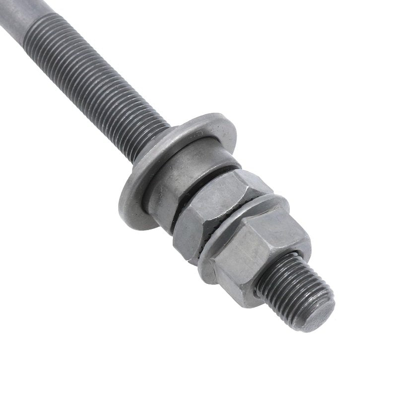Meuey Lyot Bike Axle 240 mm /9.45 Inch Bike Axle Nut Bicycle Multiple Speed Rear Hub Axle 3/8 Inch Black 26TPI Wheel Hub Taper Lock Nut Washer Kit 1 Set