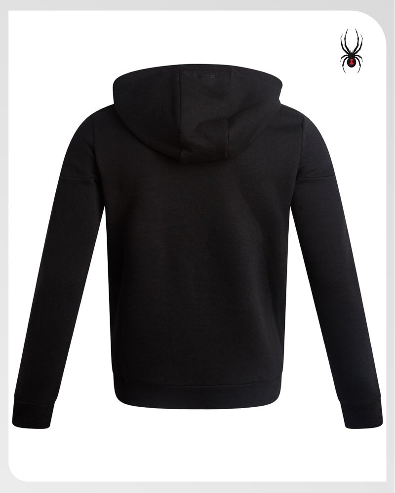 Spyder Mens Zip Up Hoodie - Super Soft Performance Fleece Sweatshirts for Men - Warm Athletic Hoodies for Running Walking Gym, Size X-Large, Black Ink