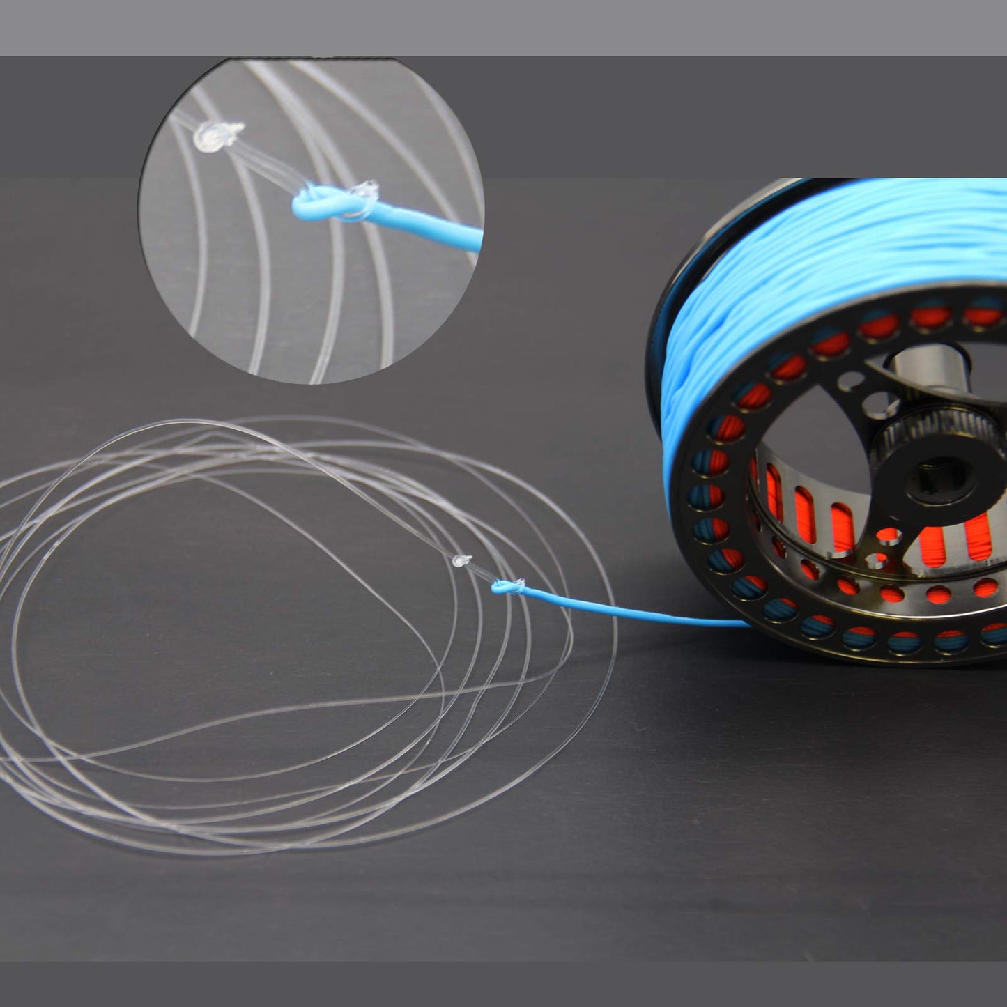 ANGLER DREAM 8 pcs Pre-Tied 9ft 0X 1x 2X 3X 4X 5X 6X 7X Fly Fishing Tapered Leader Nylon Line Fly Leader knob Less