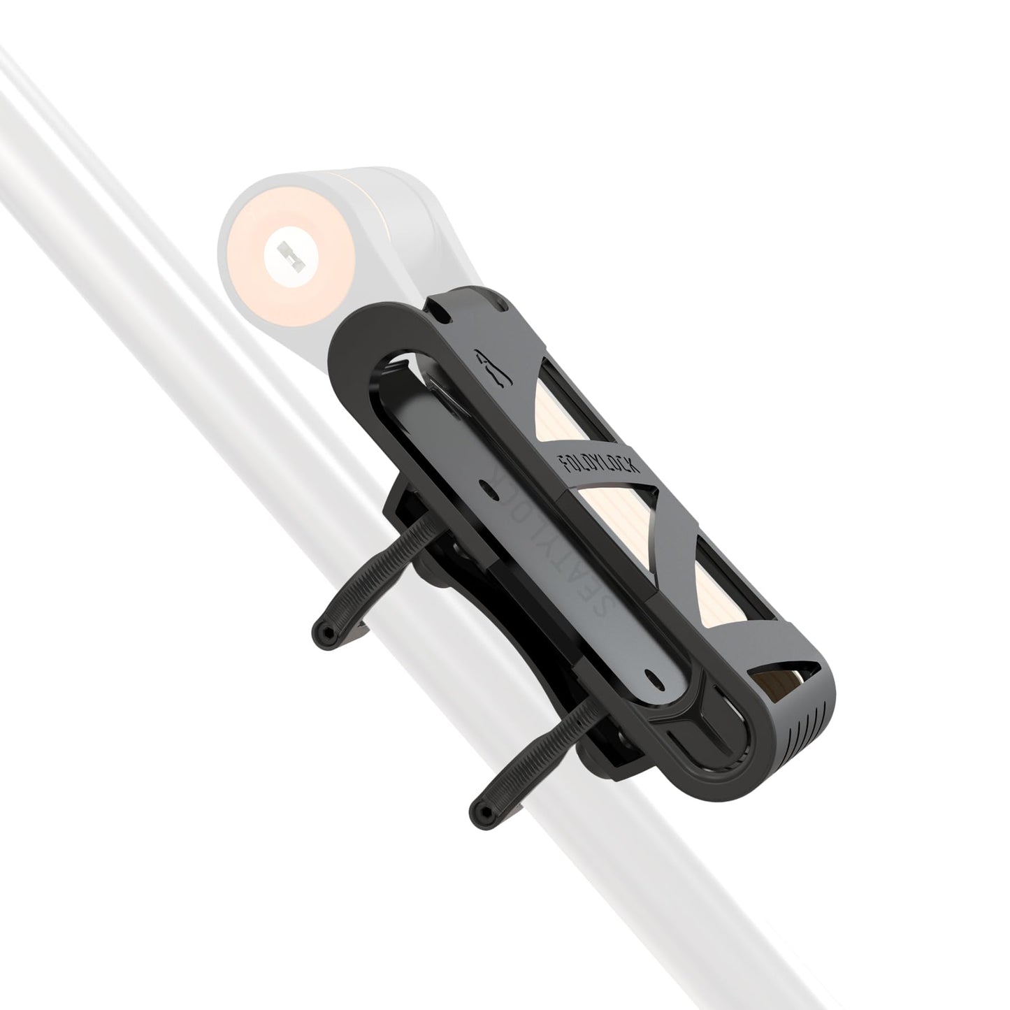 Seatylock FoldyLock Compact Bike Lock Mount Carrying Case - Ultra Lightweight Mounting Bracket Case for FoldyLock Compact Folding Bike Locks - Portable Secure Bicycle Attachment Accessory