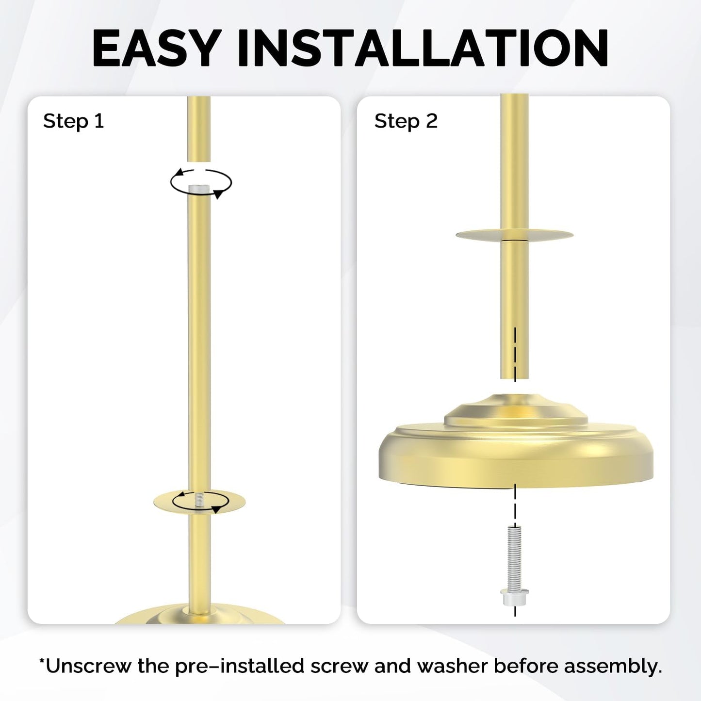 Brushed Nickel Free Standing Toilet Paper Holder with Pivoting Design & Weighted Base