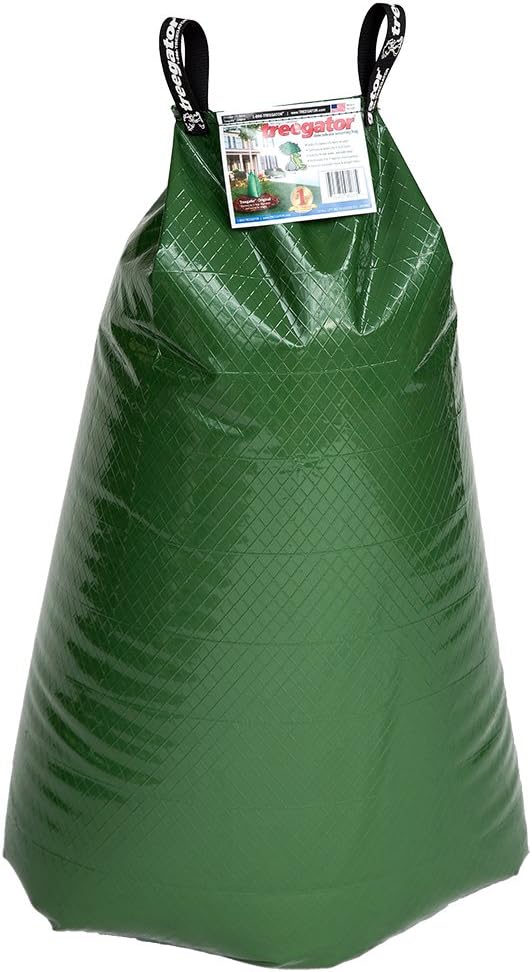 Treegator Original Watering Bag - Slow Release Irrigation for New & Established Trees | Fits 1-8 Inch Trunks - Green