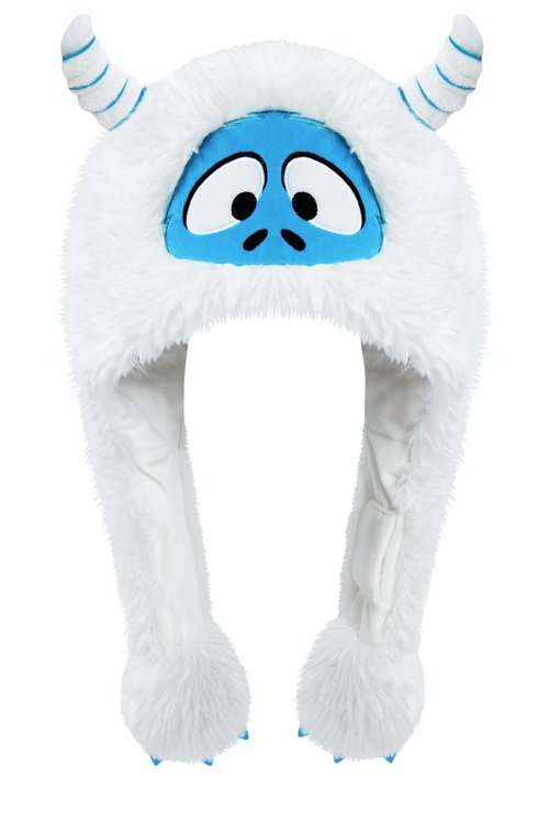 dressfan Plush Snow Monster Hat for Women Girl,Soft Winter Warm Beanie Hat with Ear Flaps,Crazy Hat Novelty Funny Christmas Gifts & Birthday Gifts