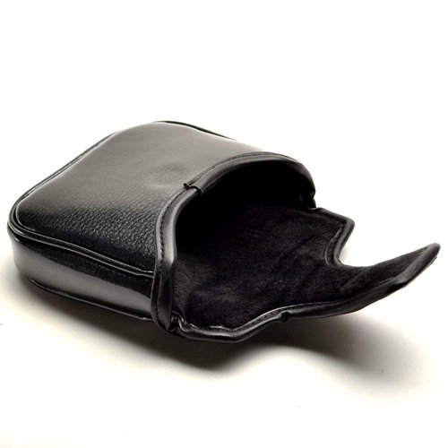 PLUSKER Skull Square Golf Heel Shafted Mallet Putter Cover - Magnetic Closure Synthetic Leather Black Club Headcover