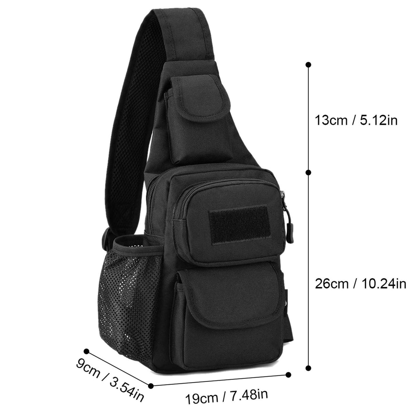 Sling Bag Crossbody Backpack for Men, Tactical Chest Shoulder Bags Daypack