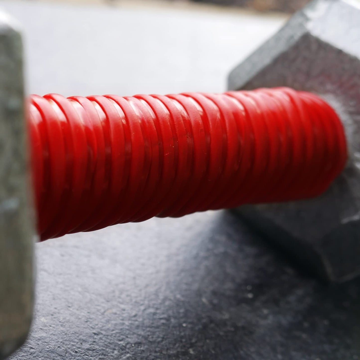 Tommy Tape Silicone Rubber Grip Wrap for Tool Handles, Fitness and Sports Equipment - Red, 1.7mm x 120in
