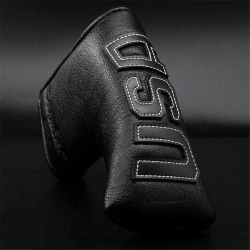 Barudan Golf Putter Head Cover Blade USA Putter Cover Headcover Magnetic Premium Leather Golf Club Cover fits for Soctty Cameron Blade Putters
