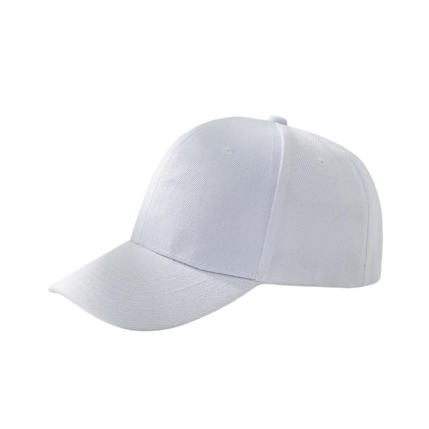 Baseball Cap Adjustable Size for Running Workouts and Outdoor Activities, Gym, Hiking- All Seasons for Men/Women (US, Alpha, One Size, White)