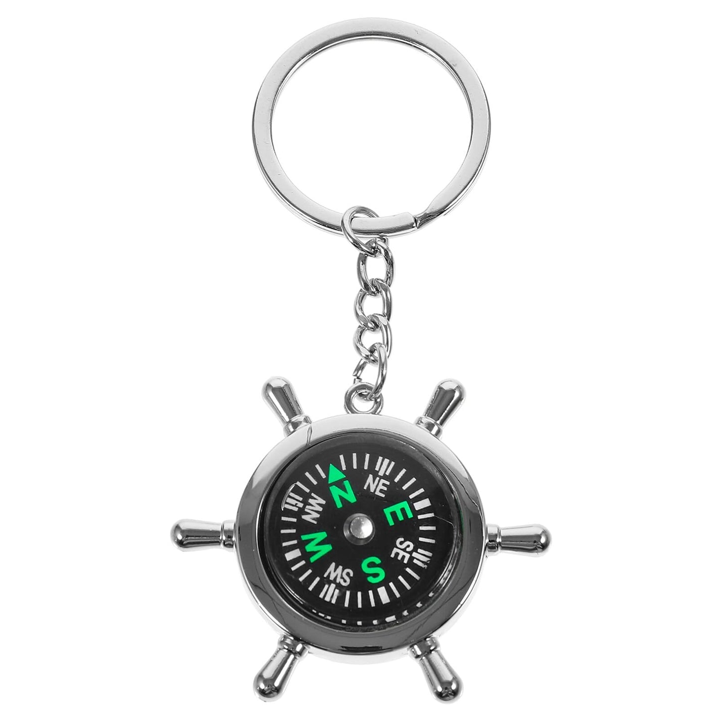 GANAZONO Compass Keychain with Key Ring Pocket Compass for Men Mini Survival for Hiking Camping Outdoor Sports Lightweight Durable Navigation Accessory