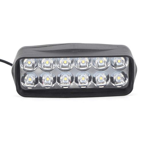 Estink Electro Tricycle Conversion LED Light, Universal 12LED Light Good Brightness 12V-80V Electro Tricycle LED Strong Light Tricycle Conversion Lamp for Motorcycles Electric Bike, 4.5x1.7x1.8in