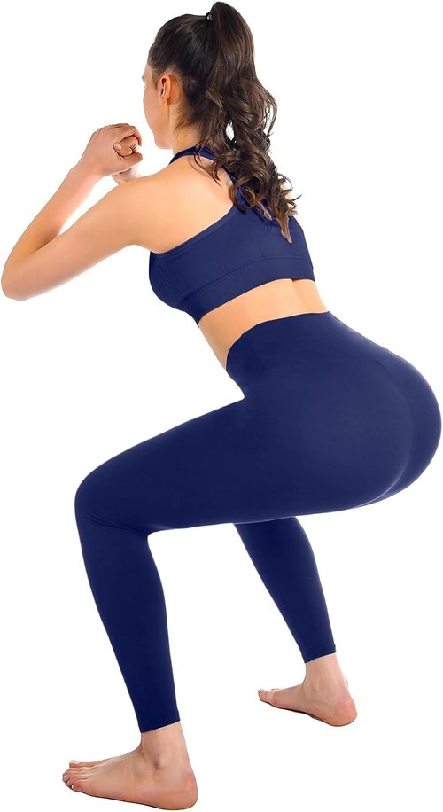 Leafigure High Waisted Leggings - Soft, No See-Through Yoga Pants for Women | Ideal for Gym & Running