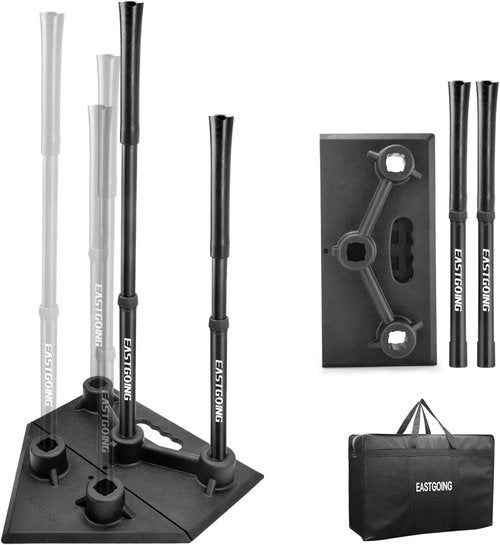 Eastgoing Heavy Duty Baseball Batting Tee - Adjustable 5-Position Design for All Ages | Portable Softball Hitting Tee