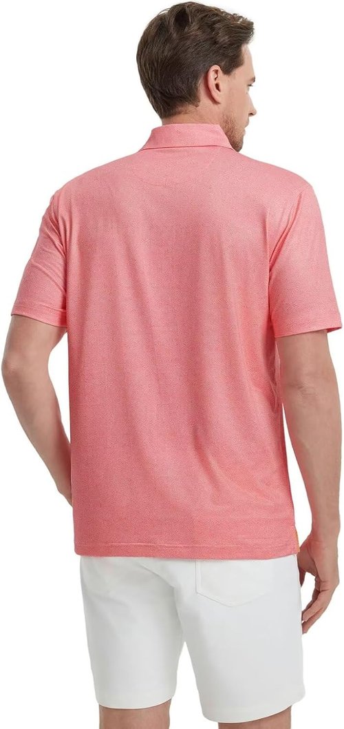 M MAELREG Men's Golf Shirt - Short Sleeve Dry Fit Polo | Moisture-Wicking Performance Patterns