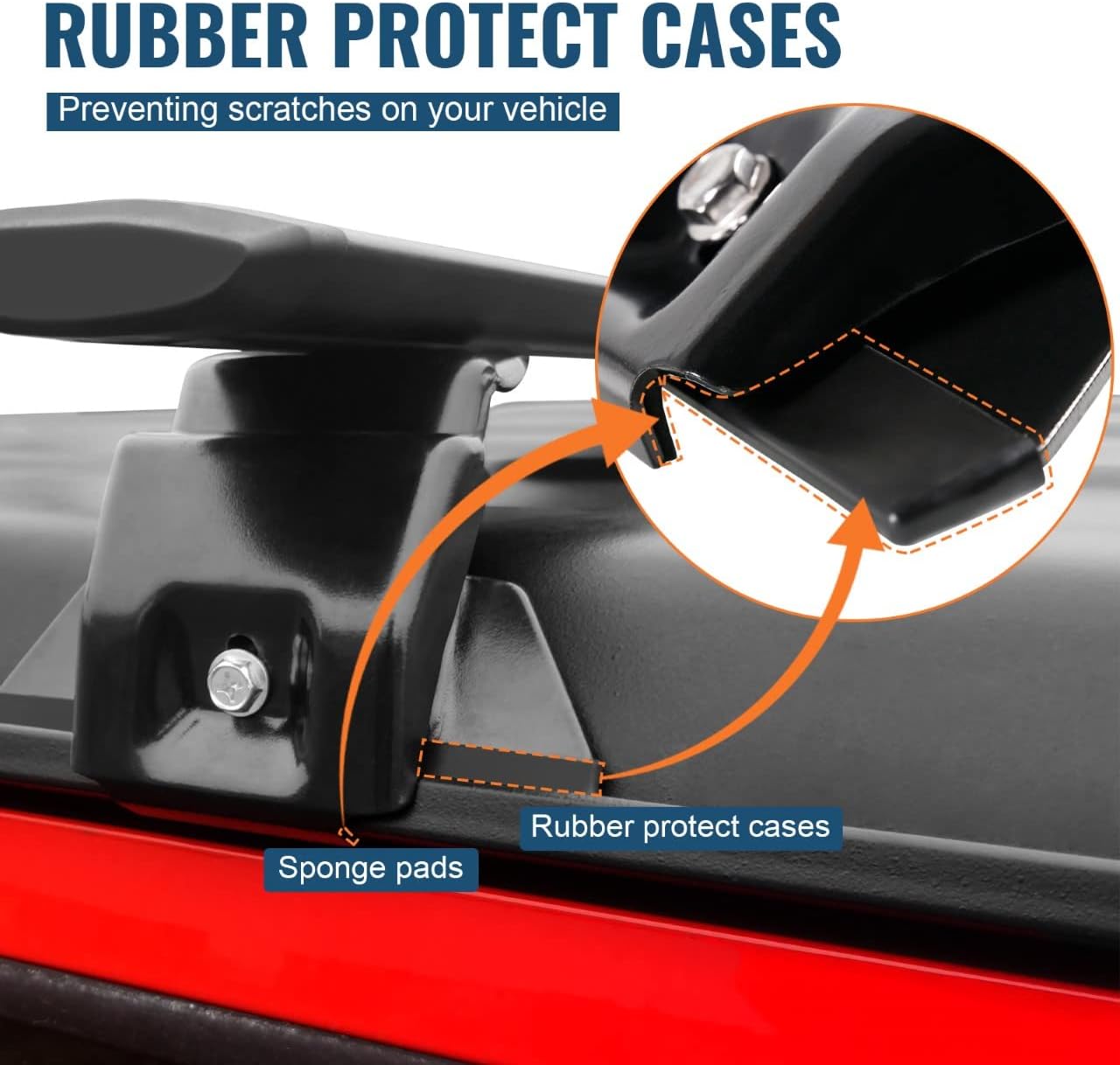 Wonderdriver Heavy Duty Roof Rack Cross Bars - 330lb Capacity for Jeep Wrangler JK JL Gladiator JT (2007-2026) | Aluminum Cargo Carrier