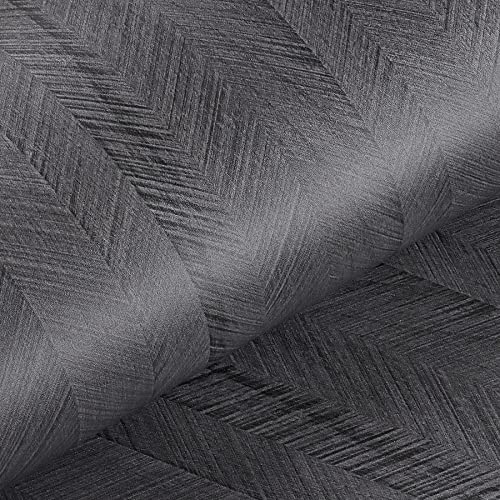 Livelynine Charcoal Wood Grain Contact Paper for Desk Peel and Stick Countertops Waterproof Self Adhesive Wallpaper Kitchen Table Counter Top Vinyl Wrap Black Laminate Countertop Covers 15.8x78.8