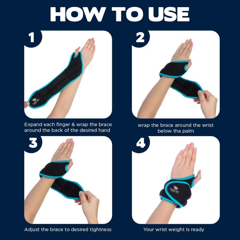 Wrist Weights for Women Set of 2 with Thumb Loops, Wrist Weight Pair for Walking Pilates Workout Strength Training Fitness Exercise Gift for Women and Men